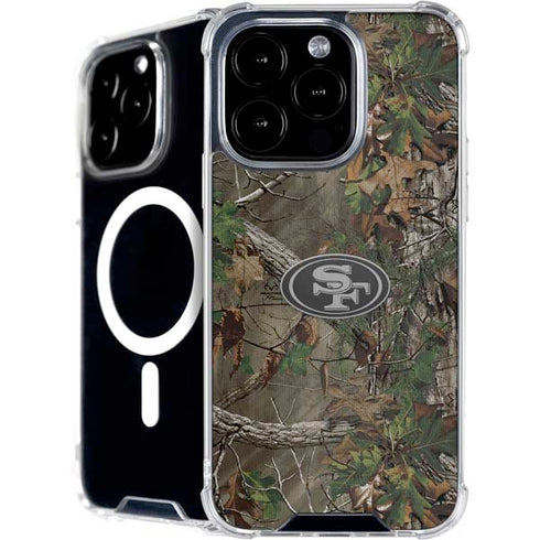 NFL San Francisco 49ers Realtree Xtra Green Camo iPhone 16 Pro MagSafe Case